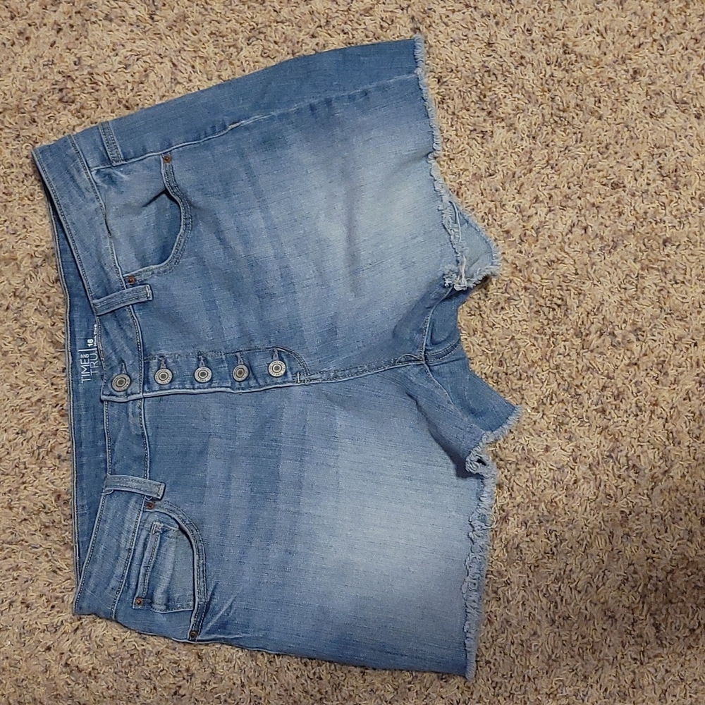Highrise Jean shorts from time and Tru size 16